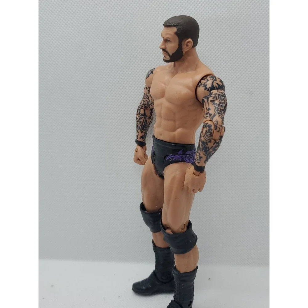 WWE Randy Orton‎ Elite Series Action Figure Black Purple Trunks Tattoos Mattel